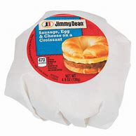 Image result for Jimmy Dean 4.8 Oz. Sausage, Egg, And Cheese Breakfast Croissant - 12/Case