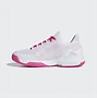 Image result for Adidas Pink and White Tennis Shoes