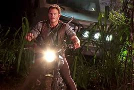Image result for Jurassic World Motorcycle Scene