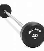 Image result for 40 LB Straight Rubber Fixed Barbell