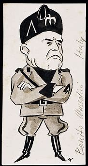 Image result for Benito Mussolini and Tojo Carve Up World Caricature
