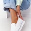 Image result for White Leather Slip-On Sneakers Women's 9