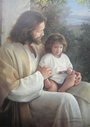 Image result for pics of jesus with toddler
