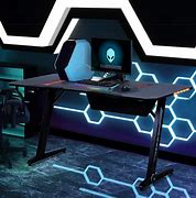 Image result for Gaming Desk with LED Lights