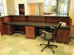 Image result for Office Reception Desk with Storage