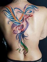 Image result for Phoenix Back Tattoo