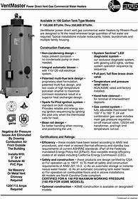 Image result for Rheem 40 Gallon LP Gas Tall Water Heater