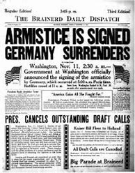 Image result for World War 1 Ends