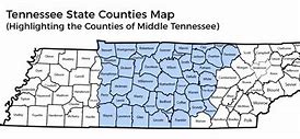 Image result for Middle Tennessee Map