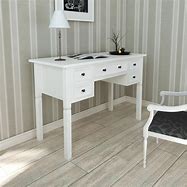 Image result for white desk with drawers
