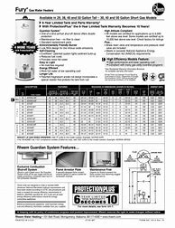Image result for Rheem 30 Gallon Natural Gas Water Heater