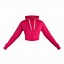 Image result for Pink Fluffy Cotton Crop Top Hoody