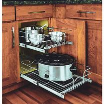 Image result for Kitchen Cabinet Pull Out Shelves