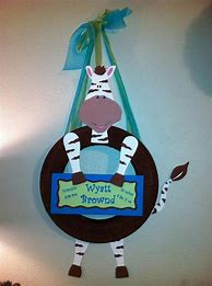 Image result for How to Make a Baby Door Hanger