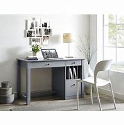Image result for Grey Wooden Desk