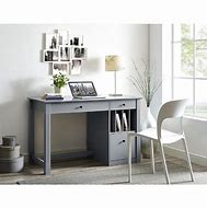 Image result for Small Grey Computer Desk