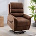 Image result for Lifesmart Dual Motor Power Lift Chair Recliner - Brown
