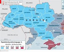 Image result for Map of Ukraine Conflict