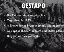 Image result for Gestapo Tactics