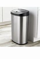 Image result for Mainstays, 13.2 Gal /50 L Motion Sensor Kitchen Garbage Can, Stainless Steel, Silver