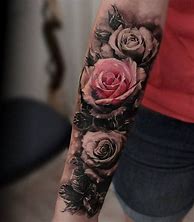 Image result for Rose Forearm Tattoo Designs
