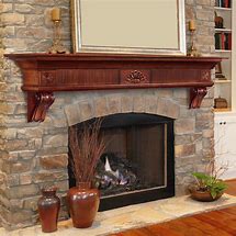 Image result for Wood Fireplace Mantels