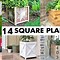 Image result for Square Wooden Planters Outdoor