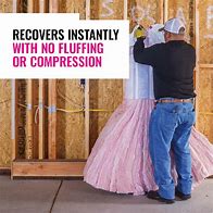 Image result for Owens Corning Garage Door Insulation Kit R- 8 Single Faced Fiberglass Roll Insulation 66-Sq Ft 22-In W X 4.5-Ft L) Individual Pack | GD01