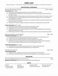 Image result for Business Accounting Resume Examples