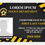 Image result for Pretend Police Identification Card Printable