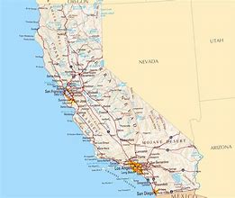 Image result for Laminated Map - Large Road Map Of California Sate With Relief And Cities Poster 20 X 30, Size: 1.Poster, 20 X 30