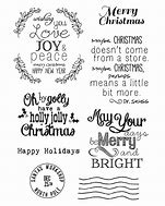 Image result for Christmas Sentiments Clear Stamps
