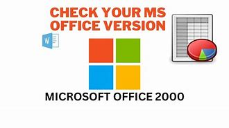 Image result for How to Check MS Office Version