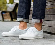 Image result for White Leather Sneakers Men