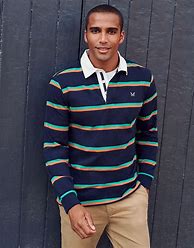Image result for Rugby Long Sleeve Polo Shirts for Men