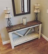 Image result for Rustic Sofa Table