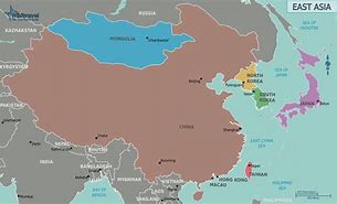 Image result for Map of East Asia