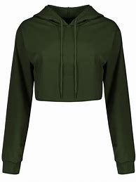 Image result for Green Cropped Hoodie Track Set