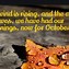 Image result for Thought for Today October