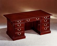 Image result for Home Office Wood Executive Desk