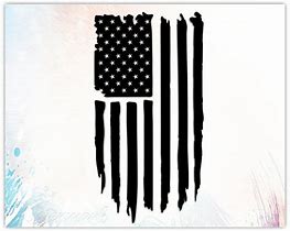 Image result for Black and White Hanging American Flag