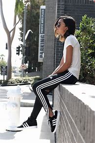 Image result for Girls Wearing Adidas Pants