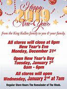 Image result for New Year's Store Hours