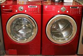 Image result for LG Washer and Dryer in Red Color
