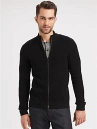 Image result for Black Zip Sweater