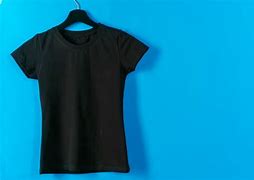 Image result for Black T-Shirt On Hanger