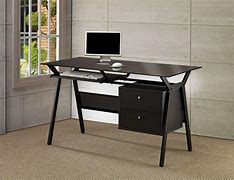 Image result for Modern Black Computer Desk
