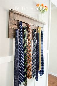 Image result for Homemade Tie Rack