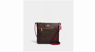 Image result for Coach Outlet Women's Rowan File Bag In Signature Canvas - Brown