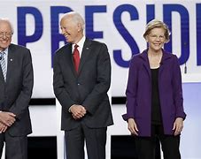 Image result for Biden Warren and Sanders the Three Stooges Mimes